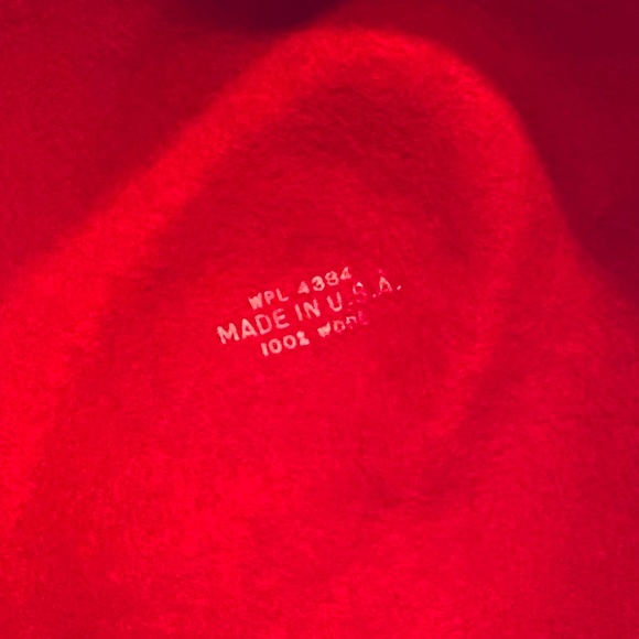 ?2xHP?VTG 1970-80s Red Wool Feathered Wide Brim Hat USA